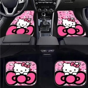 Pink Hello Kitty Car Floor Mats